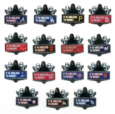 MLB Star Wars Pins Your Choice of most Teams Darth Vader New In Pkg Pin Disney W - Image 1 of 3