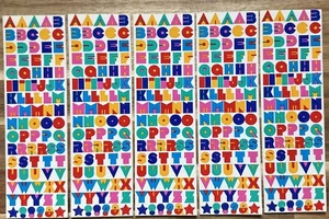 Mrs. Grossman's Lot 5 Strips Brand New in Package Small Alphabet Stickers - Picture 1 of 3