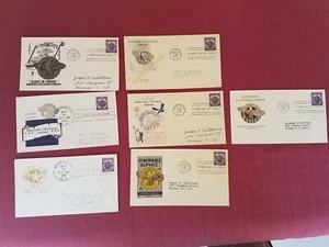 7 1946 Honorable Discharge Emblem First Day Covers - Bild 1 von 11
