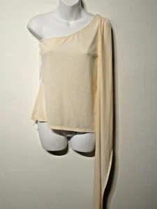 1. Maglietta drape senza maniche State arancione bianca a righe taglia S nuova con etichette 125 - Foto 1 di 12