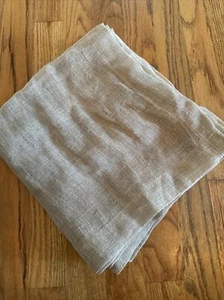 Set/4 Crate & Barrel Kelsey Natural LINEN NAPKINS 20” sq. NEW-NWOT - Picture 1 of 3