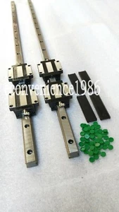 2 piezas de riel lineal unido HSR25--4000 mm y 4 piezas de rodamiento de bloque HSR25CA - Imagen 1 de 3
