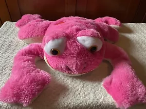 Large PINK Floppy Frog Plush Stuffed Animal 26” Heart ANIMAL ADVENTURE 2015 - Picture 1 of 9