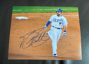 Mike Moustakas Signed Autographed 11x14 Photo Kansas City Royals World Series