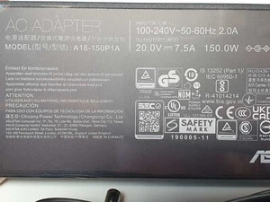 Asus W125855897 833638 AC Adapter 150W/20V 3P(6PHI)neu in opened Box _0,36_5 - Bild 1 von 9