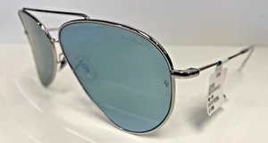 Ray Ban Lenny Kravitz Aviator Reverse Sonnenbrille silber grün verspiegelt silber - Bild 1 von 4