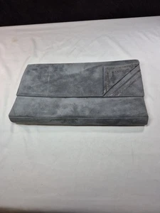 Bally grau Wildleder Leder Handtasche Geldbeutel Clutch Made in Italy OHNE RIEMEN - Bild 1 von 15