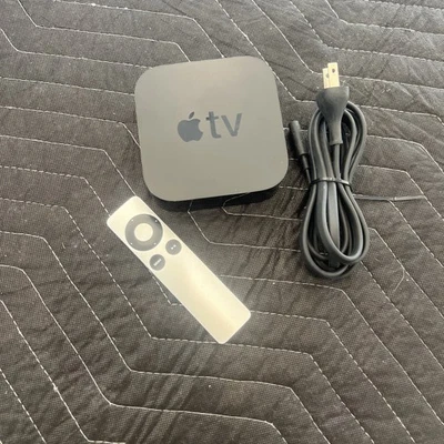 APPLE TV 4TH GEN A1625 HD 1080P WITH POWER CORD AND REMOTE APPLETV - Image 1 of 4