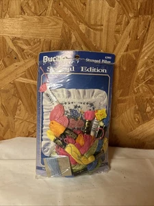 1993 Bucilla Sonderausgabe "Efeu & Rosen" gestempelt Leinen Muster Set #63993. 8e - Bild 1 von 3