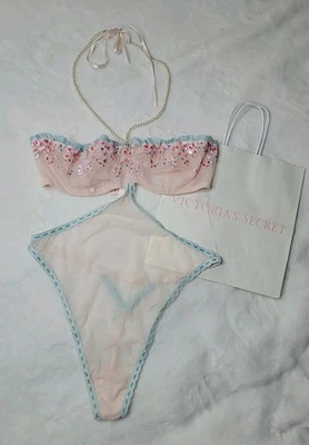 Victoria's Secret Body Sexy in Pizzo con Perle, Edizione Lusso Taglia M NUOVO - Immagine 1 di 4