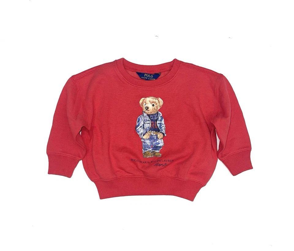 Nuevo Polo Ralph Lauren Niñas Oso de Peluche Sudadera Talla 3T Foto 1 de 1