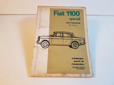 Manuale officina catalogo ricambi carrozzeria Fiat 1100 Special originale e 1962 - Immagine 1 di 4