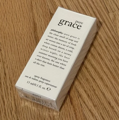 Philosophy Pure Grace Eau de Toilette Spray Fragancia 0.5oz 15ml - ¡Nuevo y Sellado! Foto 1 de 4