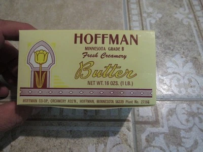 Vintage Hoffman MN COOP Creamery Grade B Butter box, UNUSED! RARE, NICE!! - Image 1 of 4