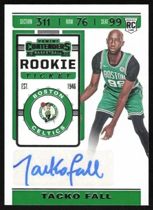 2019-20 Panini Contenders Rookie Ticket Auto #163 Tacko Fall Boston Celtics - Picture 1 of 2