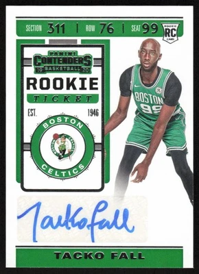 2019-20 Panini Contenders Rookie Ticket Auto #163 Tacko Fall Boston Celtics - Image 1 of 2
