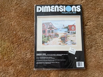 Dimensions Seaside Cove stamped cross stitch kit - Image 1 of 2