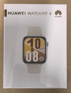 HUAWEI Watch Fit 4 46MM AMOLED SMARTWATCH GPS AND HRM - WHITE NEW BOXED - Picture 1 of 1