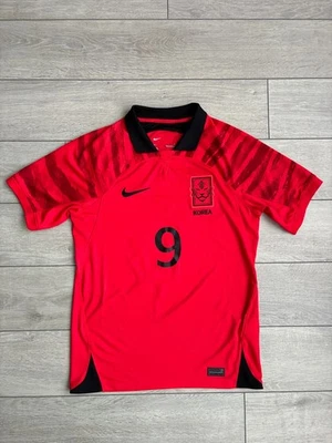 Gue-Sung Cho #9 韩国耐克足球衬衫足球球衣红色 S 码小号 — 第 1/4 张图片