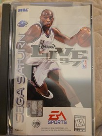 NBA Live 97 (Sega Saturn, 1997) CIB W/ Case & Manual. Tested & Working