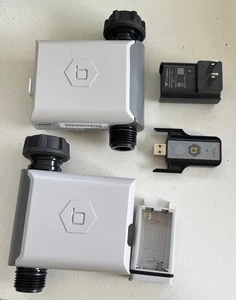 Temporizador de riego inteligente Orbit 21005 B-Hyve 2 USADOS con 1 enlace de concentrador Wi-Fi 21006 21004 - Imagen 1 de 8