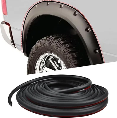 30FT For Jeep Car Rubber Truck Wells Wheel Fender Edge Flare Trim Seal Gasket - Image 1 of 4