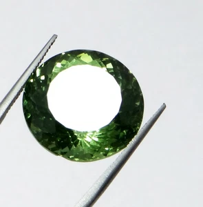 25,10 kt natürlicher olivgrüner Peridot Rundschliff Pak lose Edelstein zertifiziert - Bild 1 von 3