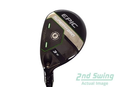 Neuwertiger Callaway EPIC Super Hybrid 3 Hybrid 18° Graphit Senior links 41,25 Zoll - Bild 1 von 4
