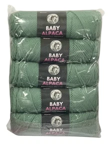 5 Baby Alpaca Peruvian Skein Green 95% Acrylic 5% Warm 154 yd Yarn - Picture 1 of 1