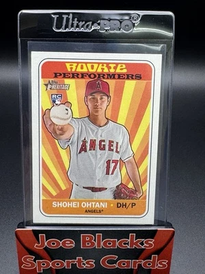 2018 Topps Heritage High Number - Rookie Performers Shohei Ohtani #RP-SO (RC) - Image 1 of 2