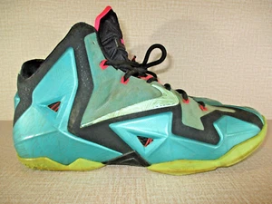 Nike Lebron X1 11's Flywire South Beach Men's Size 9.5 Miami Shoes 616175-330 - Picture 1 of 16