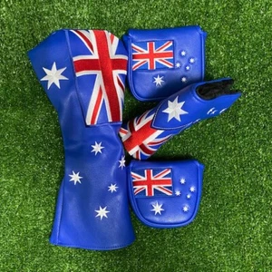 Australian Flag Driver Cover + Putter Cover Twin Pack - Picture 1 of 13