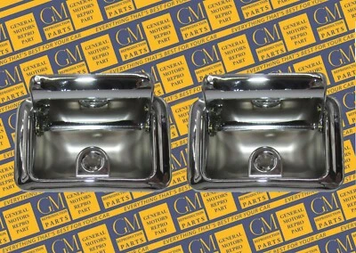1968-1977 Buick Chevrolet Oldsmobile Pontiac Chrome Rear Ash Trays (2) - Image 1 of 3