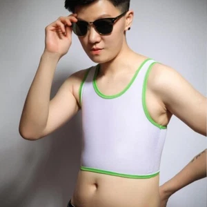 Damen Brust Binder Lesbisch Tomboy Ftm Schnalle Top Bauchfreies Top Bandage - Picture 1 of 15