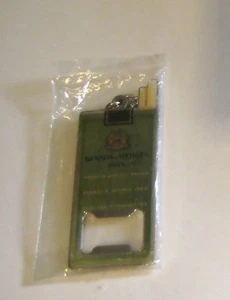 Vtg 1990s Sealed Benson & Hedges Menthol 100's Metal Key Ring w/ Bottle Opener - Picture 1 of 2