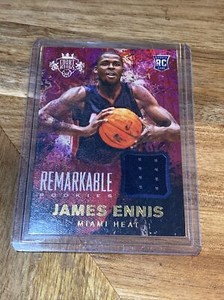 2014-15 Panini Court Kings Remarkable Memorabilia James Ennis #15 Rookie RC