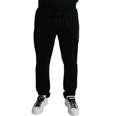 DOLCE & GABBANA Pants Black DG Logo Skinny Jogger Sweatpants IT56/W42/XL 830usd - Image 1 of 4