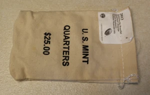 2013-S Mount Rushmore National Memorial Quarter Original Mint Sewn Bag 100 coins - Picture 1 of 4