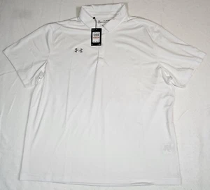 NUEVO CON ETIQUETAS UA 3XL Blanco Para hombres 1/4 Botón Pullover Camisa Estilo Suelto #1370399 Nuevo S/S - Imagen 1 de 9