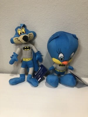 "Juego de 2 - Piolín y Wile E. Coyote como Batman Juguete Fábrica 7"" Peluche o" Foto 1 de 4
