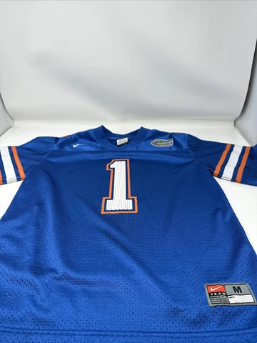 Florida Gators UF Football Jersey 1 Team Nike Blue Youth Boys Kids M 12/14 Cover