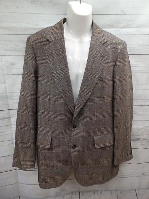 Abrigo Blazer Deportivo Strathmore Anderson Little Ande Para Hombres Tweed Marrón Lana Talla 40R Foto 1 de 4
