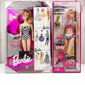 Mattel Barbie Lot of 2 Dolls #P6508 2008 & #11590 1993 35th Anniversary NRFB - Picture 1 of 8