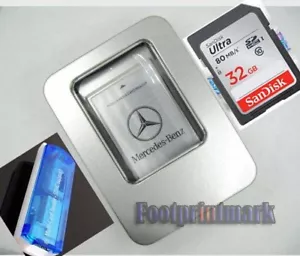 PCMCIA TO SD SDHC CARD Adapter for Mercedes-Benz+SanDisk32G+Reader Hundreds sold - Picture 1 of 12