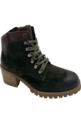 Miz Mooz Leather Lace-Up Boots McKinley Moss - Image 1 of 3