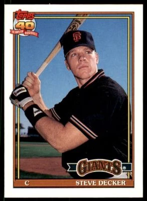 1991 TOPPS TRADED STEVE DECKER SAN FRANCISCO GIANTS #29T - Image 1 of 2