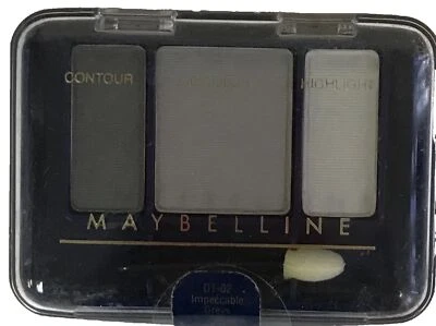 2 Pieces Maybelline Expert Eyes Trio Eye Shadow Kit - Impeccable Greys Sealed - Image 1 of 2