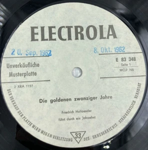 The Roaring/Golden Twenties - White Label Promo German LP Musterplatte E83 348 - Picture 1 of 6