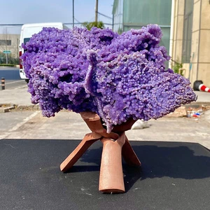 16.06LB Indonesia natural purple grape agate quartz crystal particles - Bild 1 von 13