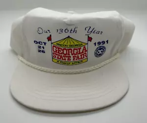 Rare Vintage 1991 Georgia State Fair Snapback Hat Cap 136th Annual Capital - Bild 1 von 7
